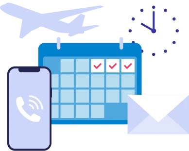 時間がかかる出張予約のイメージ