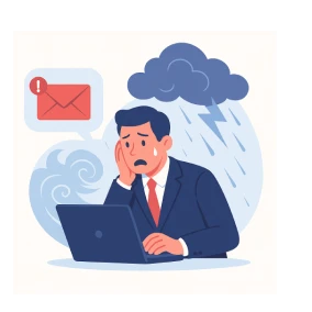 旅行会社より台風接近の案内受領