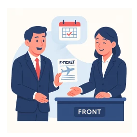 新たな帰国便で宿泊場所も完了